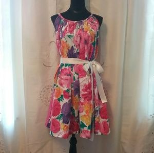 Spring Fling gathered sheath dress